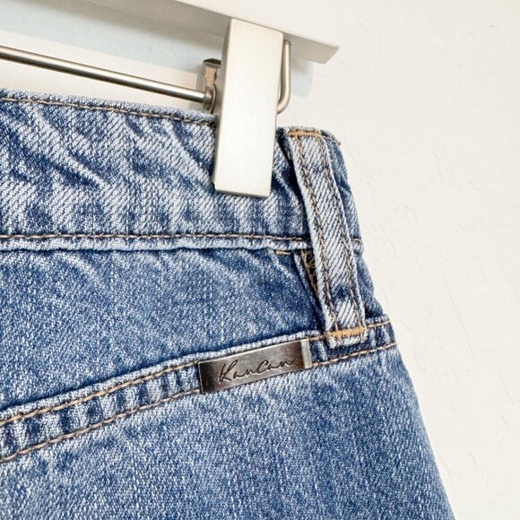 Kancan Denim Bobbie High Rise Straight Leg Distressed Blue Jeans Casual Size 27 - Picture 8 of 10